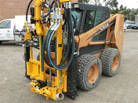 drilling attachment for skid steer|skid steer rock milling attachment.